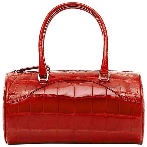 vintage red prada handbag|authentic Prada handbags.